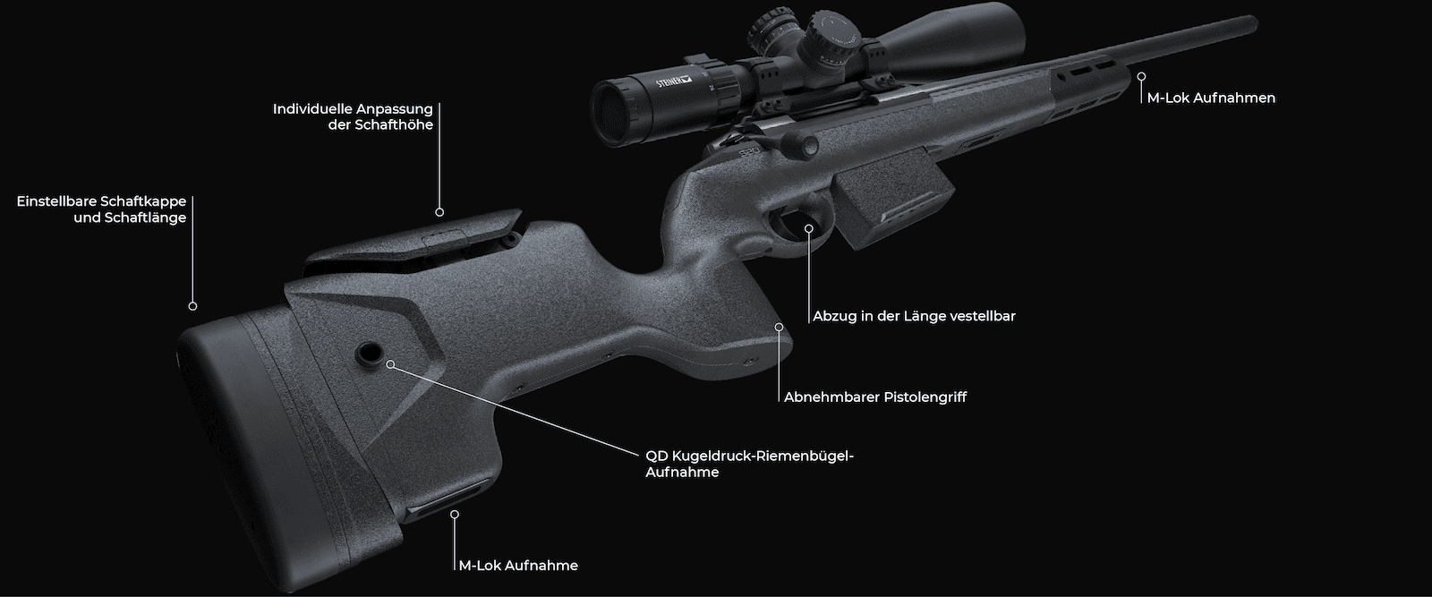 S20 Precision .270 Winchester LL 51 cm Semi-matt