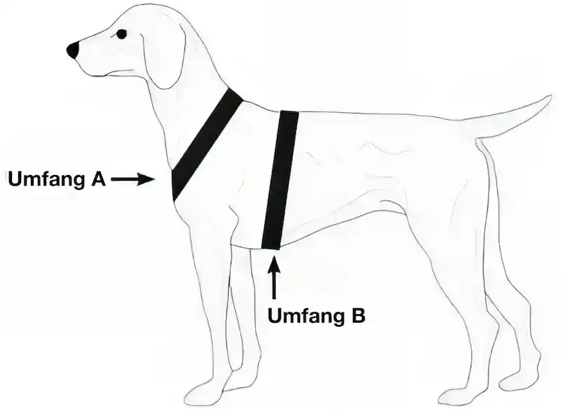 Niggeloh FOLLOW Hundegeschirr Größenermittlung